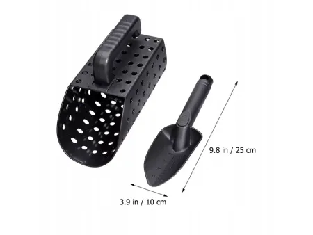 Ręczne Sito Przesiewacz Łopatka do Poszukiwań na Plaży Piasku ZESTAW