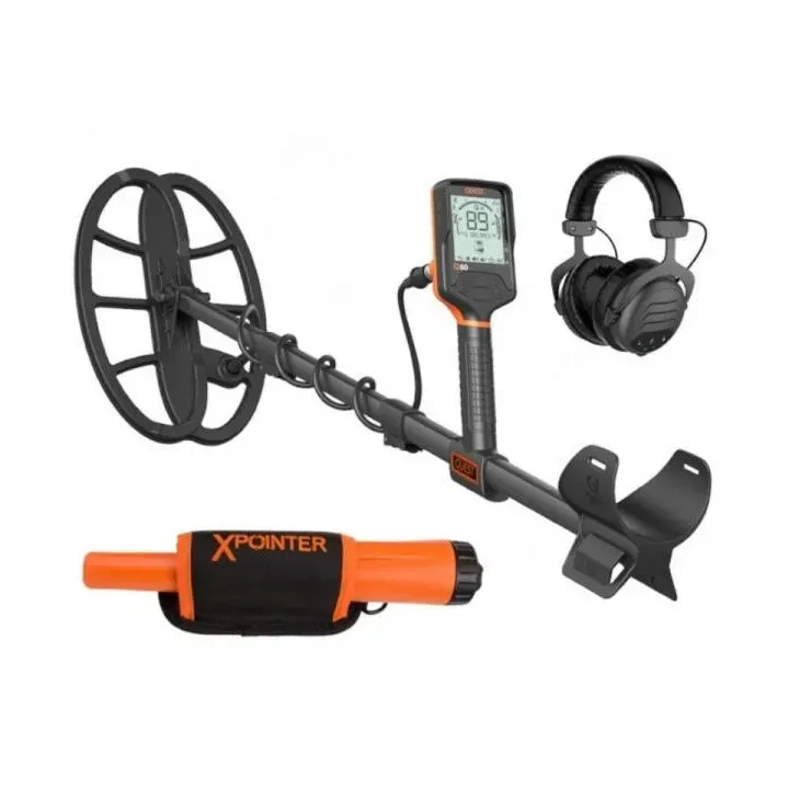 Wykrywacz metali Quest Q60 + Xpointer Land | Wodoodporny detektor VLF