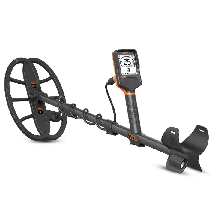 Wykrywacz metali Quest Q60 + Xpointer Land | Wodoodporny detektor VLF