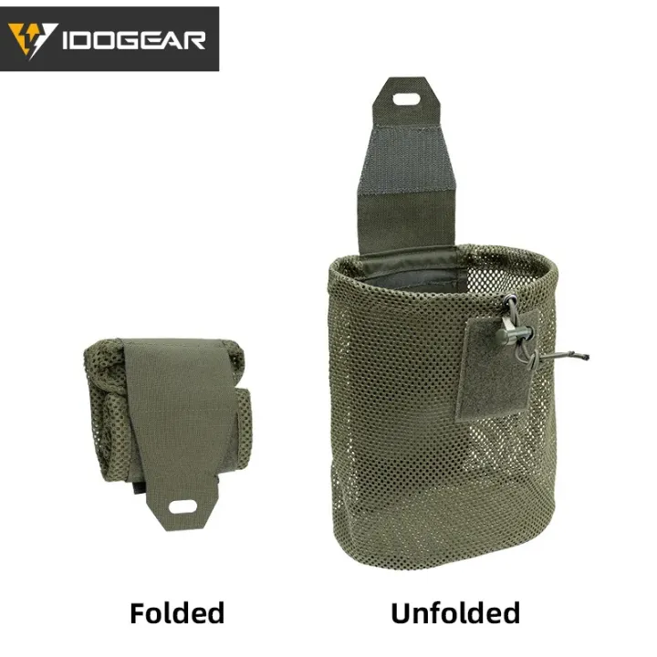 IDOGEAR Torba Zrzutowa z Siatką WGR GREEN | Idealna dla poszukiwaczy