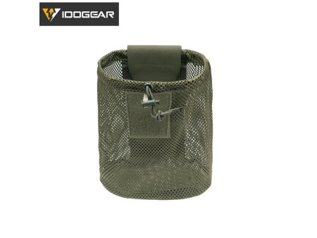 IDOGEAR Torba Zrzutowa z Siatką WGR GREEN | Idealna dla poszukiwaczy